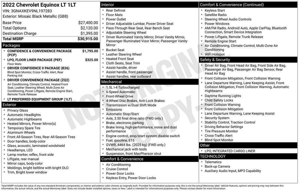 Used 2022 Chevrolet Equinox LT w/1LT SUV