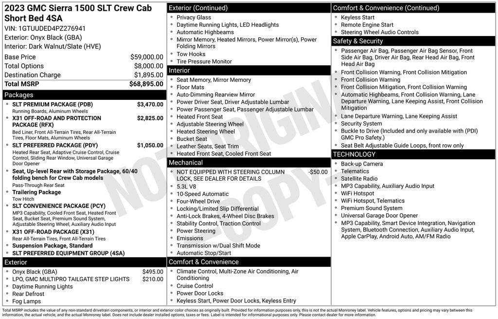 Used 2023 GMC Sierra 1500 SLT Truck Crew Cab