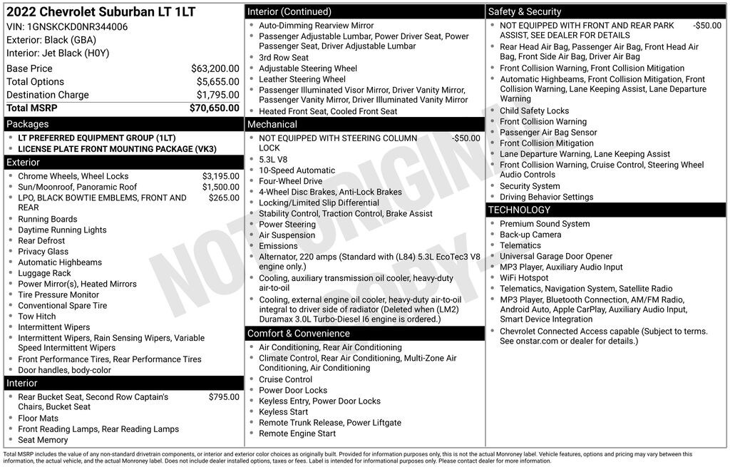 Used 2022 Chevrolet Suburban LT SUV