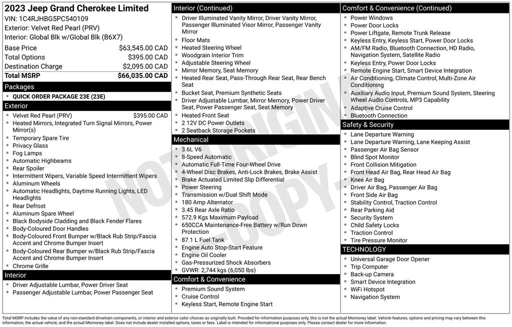Used 2023 Jeep Grand Cherokee Limited SUV