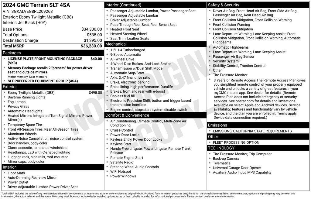 Used 2024 GMC Terrain SLT SUV