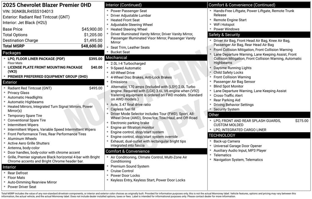 Used 2025 Chevrolet Blazer Premier SUV