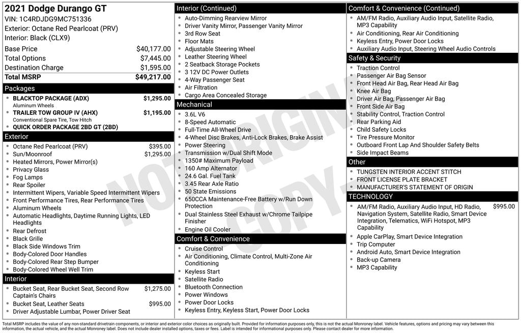 Used 2021 Dodge Durango GT SUV