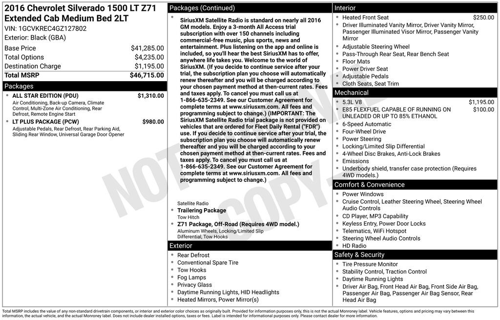 Used 2016 Chevrolet Silverado 1500 LT Truck Double Cab