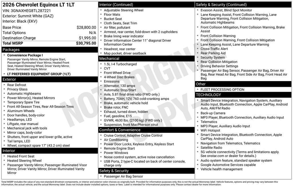 Used 2026 Chevrolet Equinox LT SUV