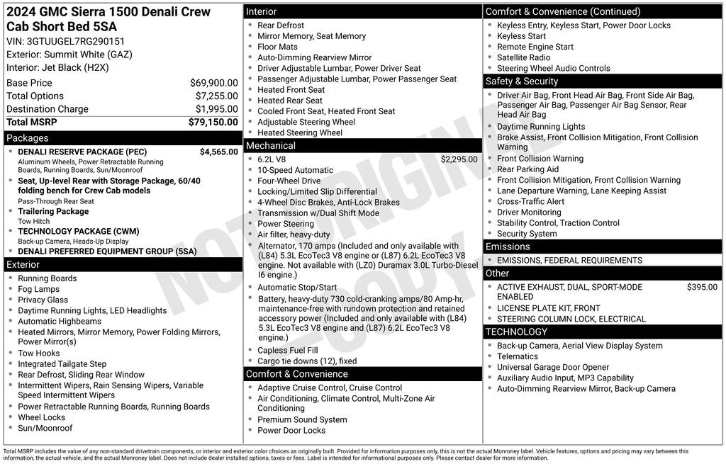 Used 2024 GMC Sierra 1500 Denali Truck Crew Cab