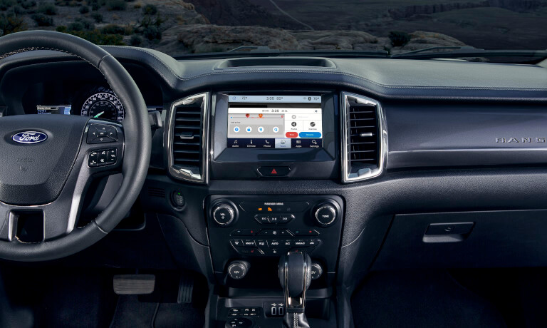 2022 Ford Ranger Interior Infotainment System and Dashboard