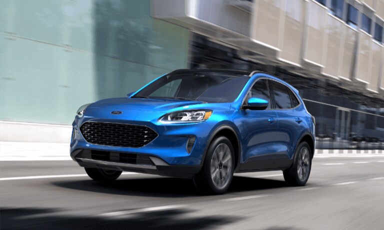 2021 Ford Escape exterior driving head on in city