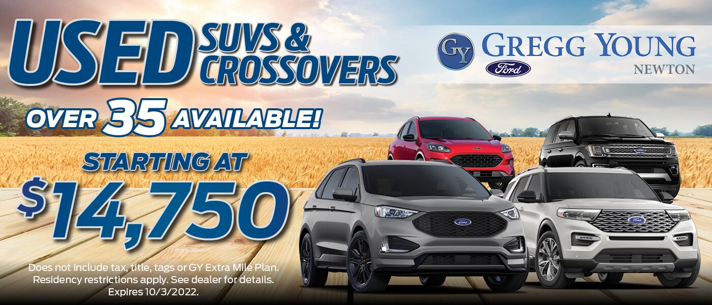Used SUVs & Crossovers Starting at $14,750 