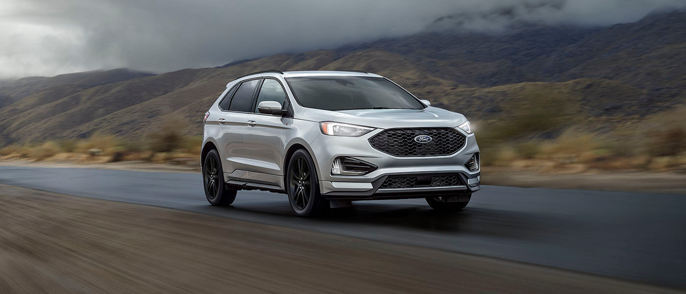 2022 Ford Edge driving on the road exterior