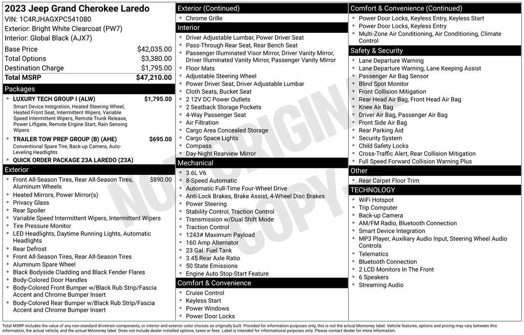 Used 2023 Jeep Grand Cherokee Laredo