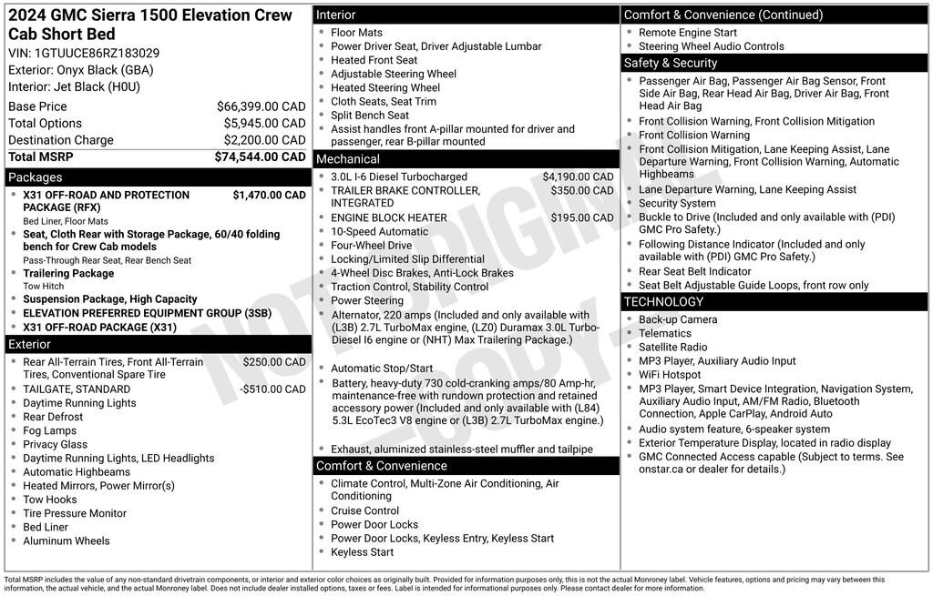 Used 2024 GMC Sierra 1500 Elevation Truck