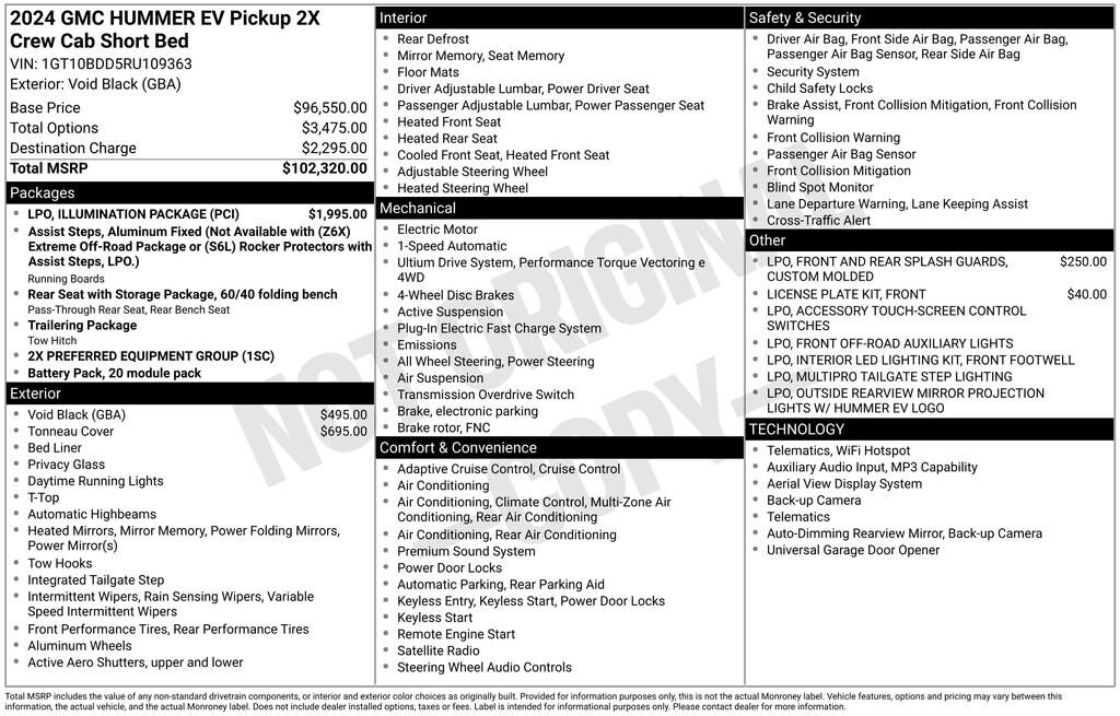 Used 2024 GMC HUMMER EV Pickup 2X Truck
