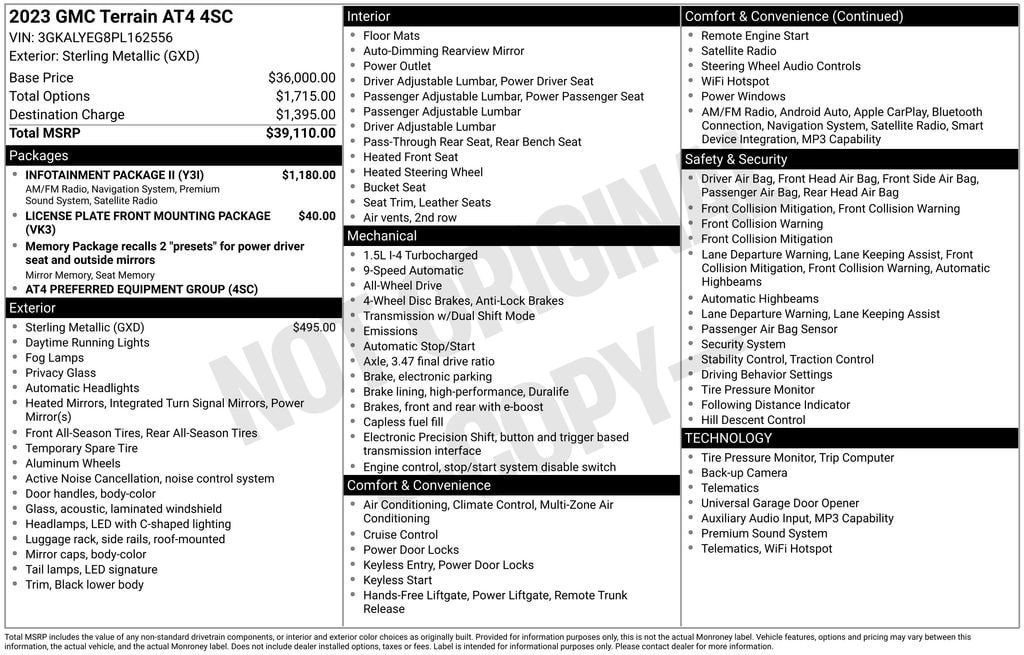 Used 2023 GMC Terrain AT4 SUV