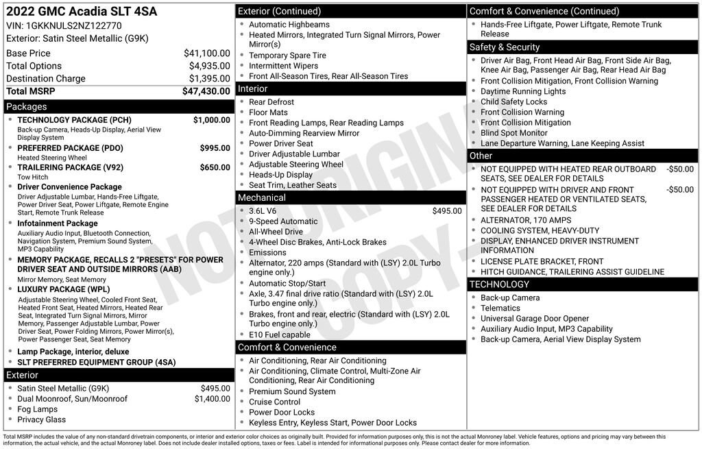 Used 2022 GMC Acadia SLT SUV