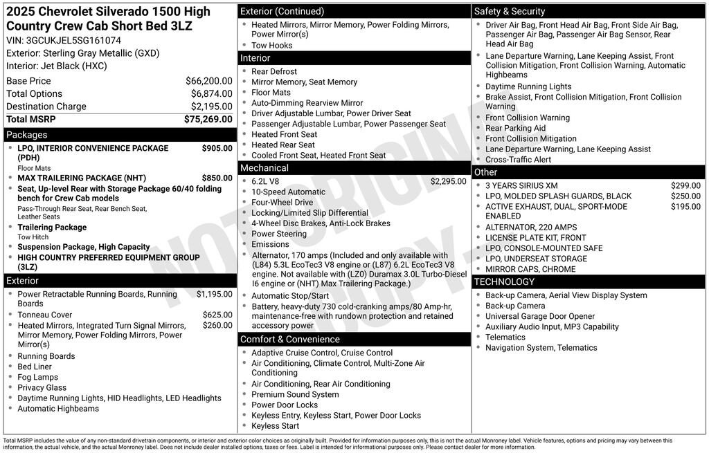 Used 2025 Chevrolet Silverado 1500 High Country Truck