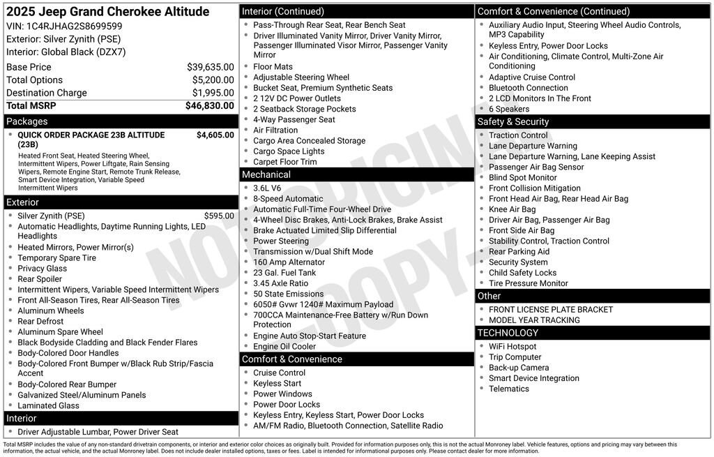 Used 2025 Jeep Grand Cherokee Altitude