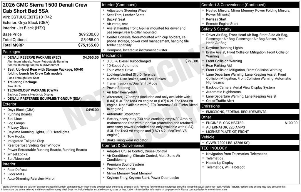 New 2026 GMC Sierra 1500 Denali Truck