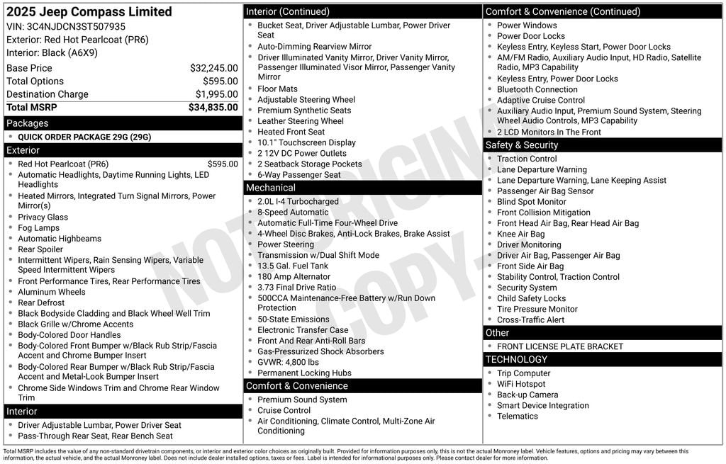 Used 2025 Jeep Compass Limited
