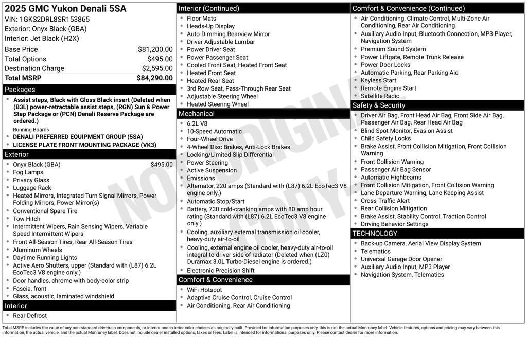 Used 2025 GMC Yukon Denali SUV
