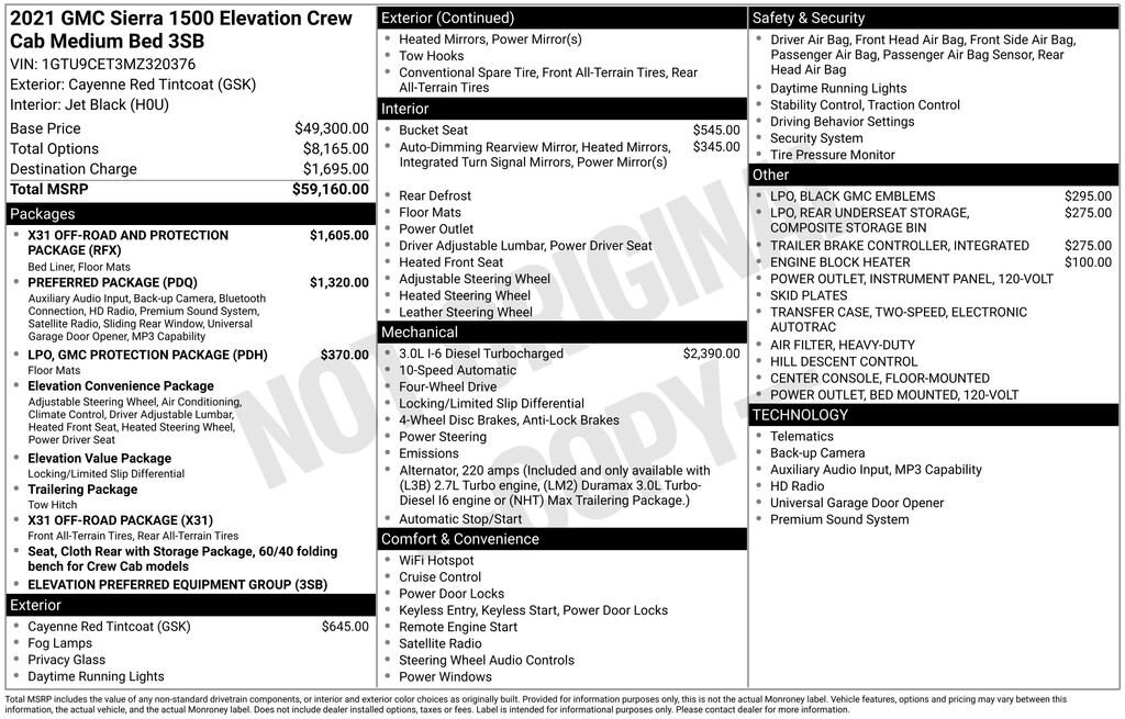 Used 2021 GMC Sierra 1500 Elevation Truck