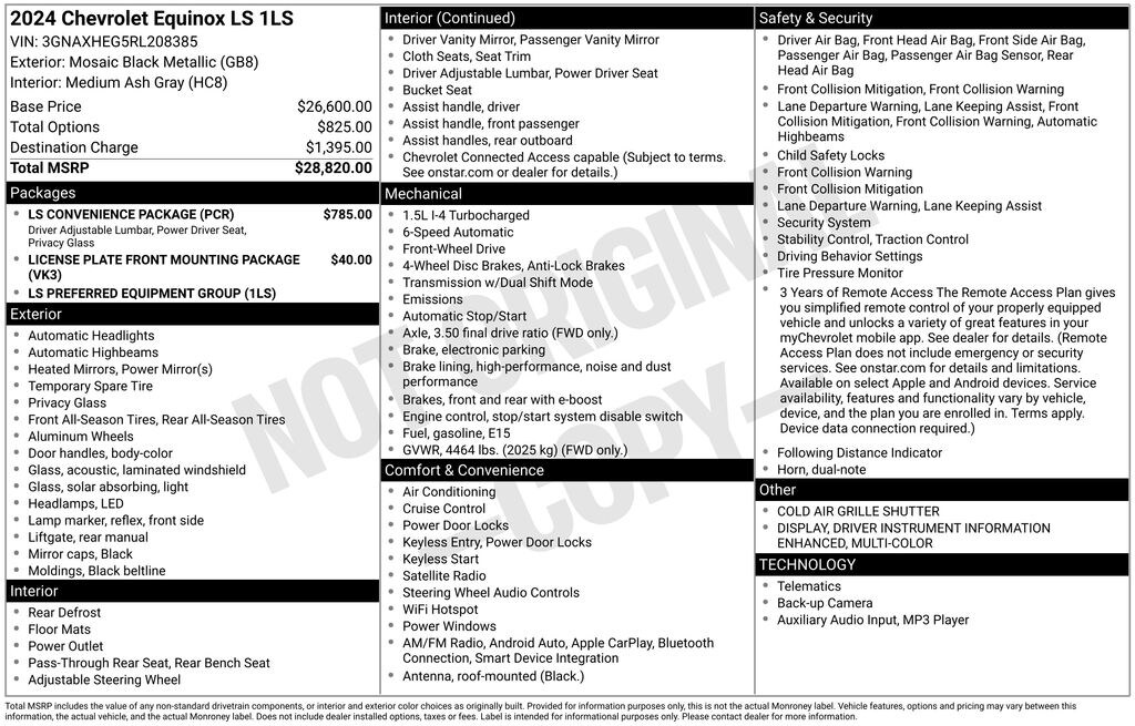 Used 2024 Chevrolet Equinox LS SUV