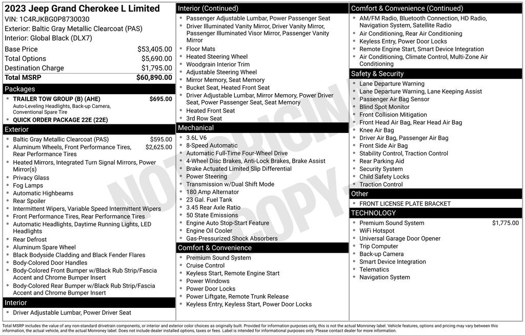 Used 2023 Jeep Grand Cherokee L Limited SUV