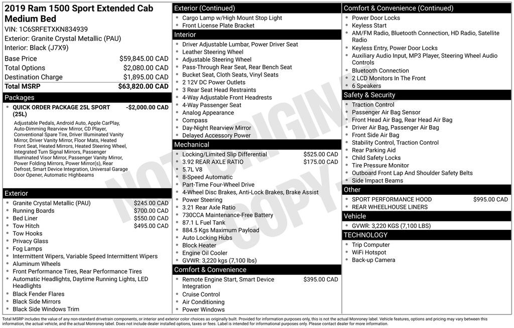 Used 2019 Ram 1500 Rebel Truck