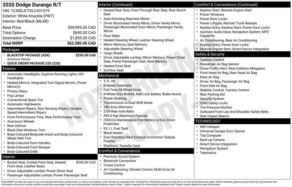 Used 2020 Dodge Durango