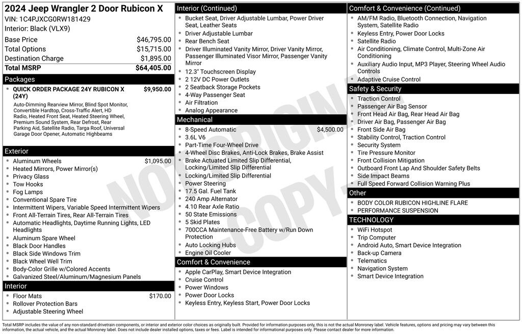 Used 2024 Jeep Wrangler Rubicon X SUV
