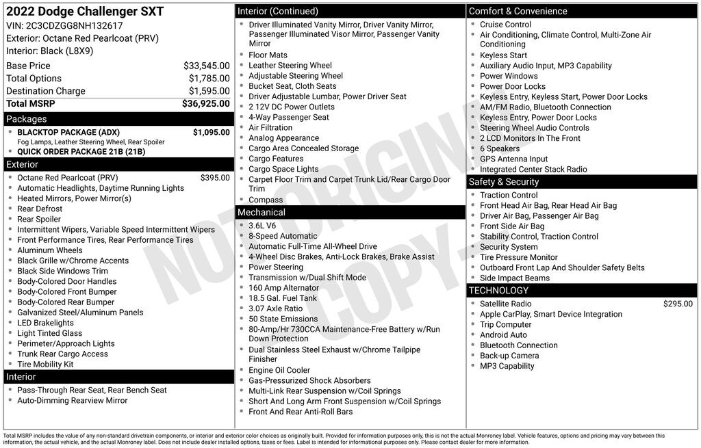 Used 2022 Dodge Challenger SXT Coupe