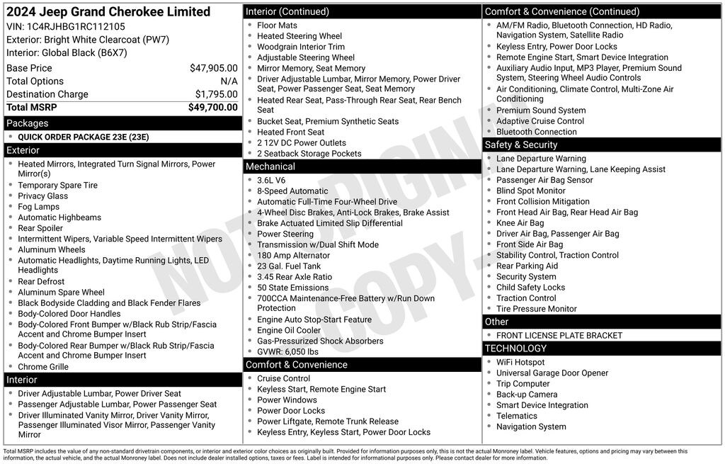 Used 2024 Jeep Grand Cherokee Limited SUV