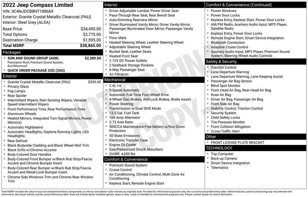 Used 2022 Jeep Compass Limited SUV