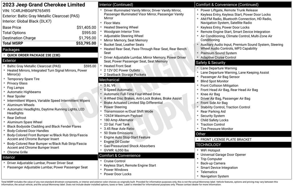 Used 2023 Jeep Grand Cherokee Limited SUV