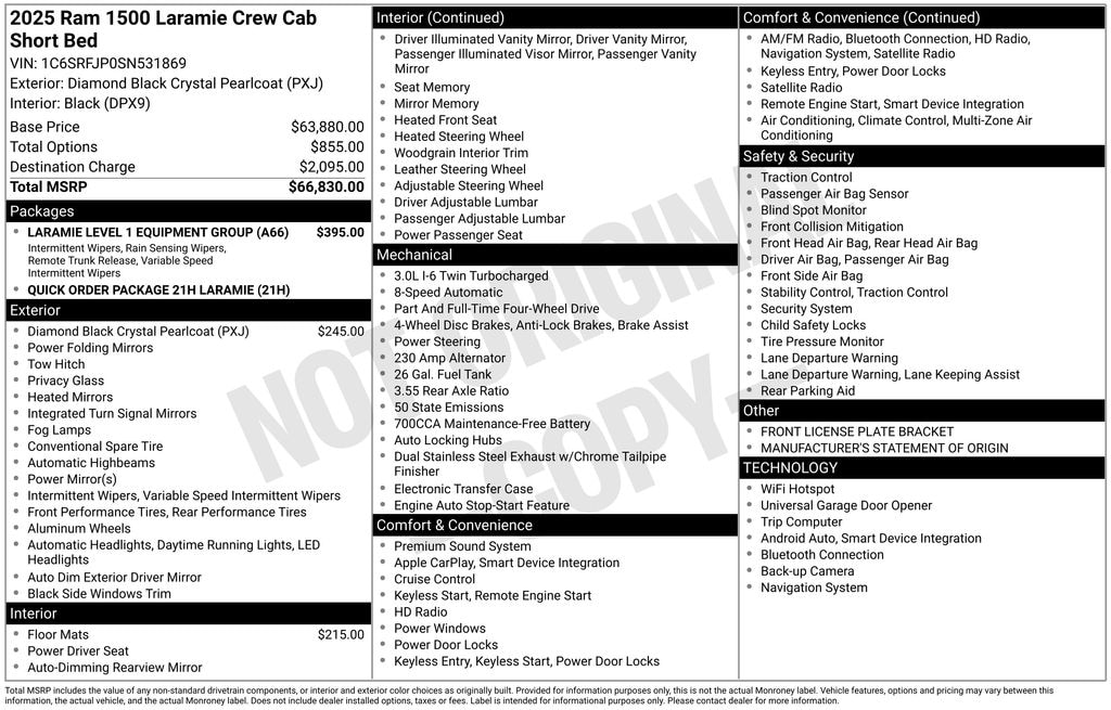 Used 2025 Ram 1500 Laramie Truck