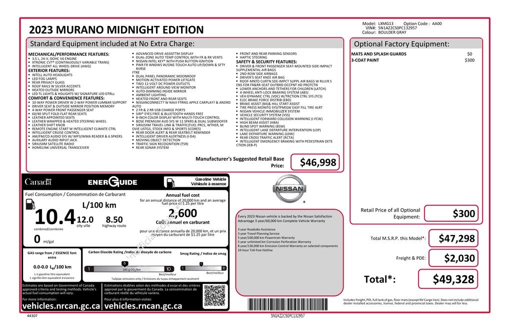 Used 2023 Nissan Murano SL SUV