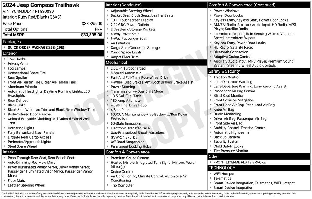 Used 2024 Jeep Compass Trailhawk SUV