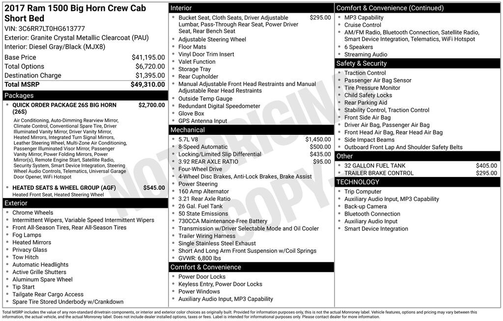 Used 2017 Ram 1500