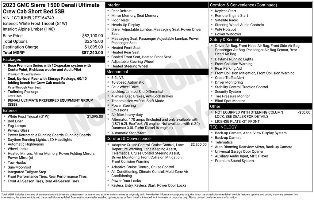 Used 2023 GMC Sierra 1500 Denali Ultimate Truck