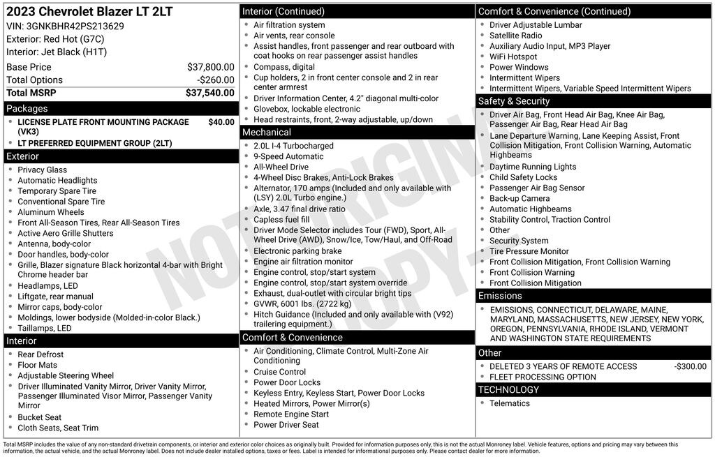 Used 2023 Chevrolet Blazer LT SUV