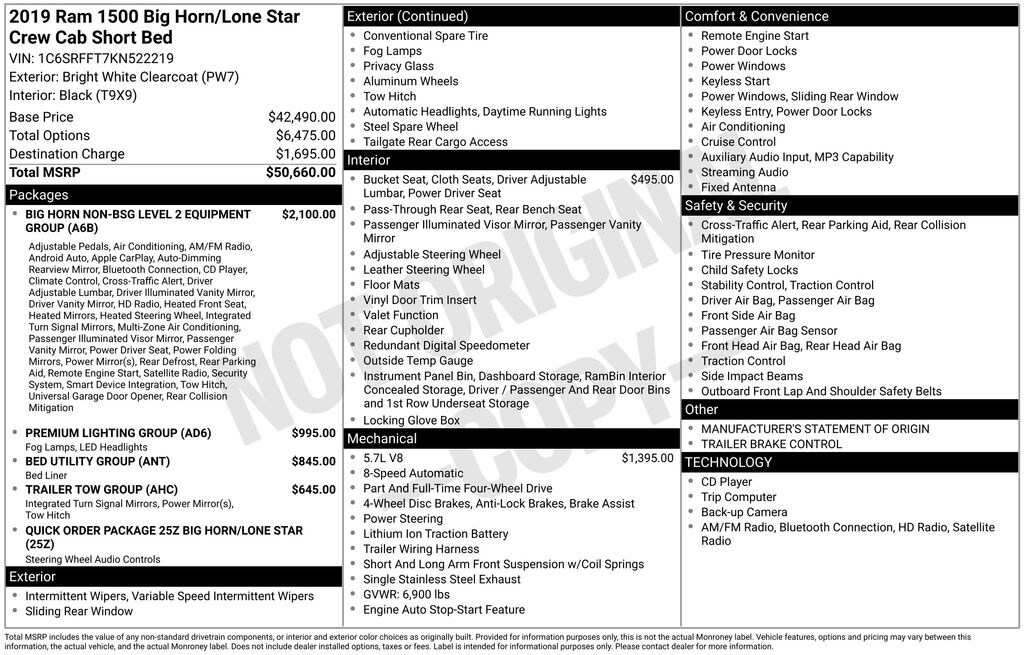 Used 2019 Ram 1500