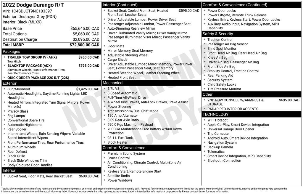 Used 2022 Dodge Durango