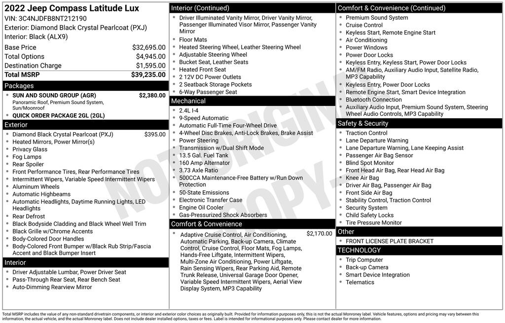 Used 2022 Jeep Compass