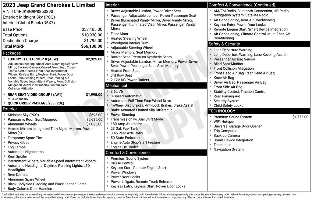 Used 2023 Jeep Grand Cherokee L