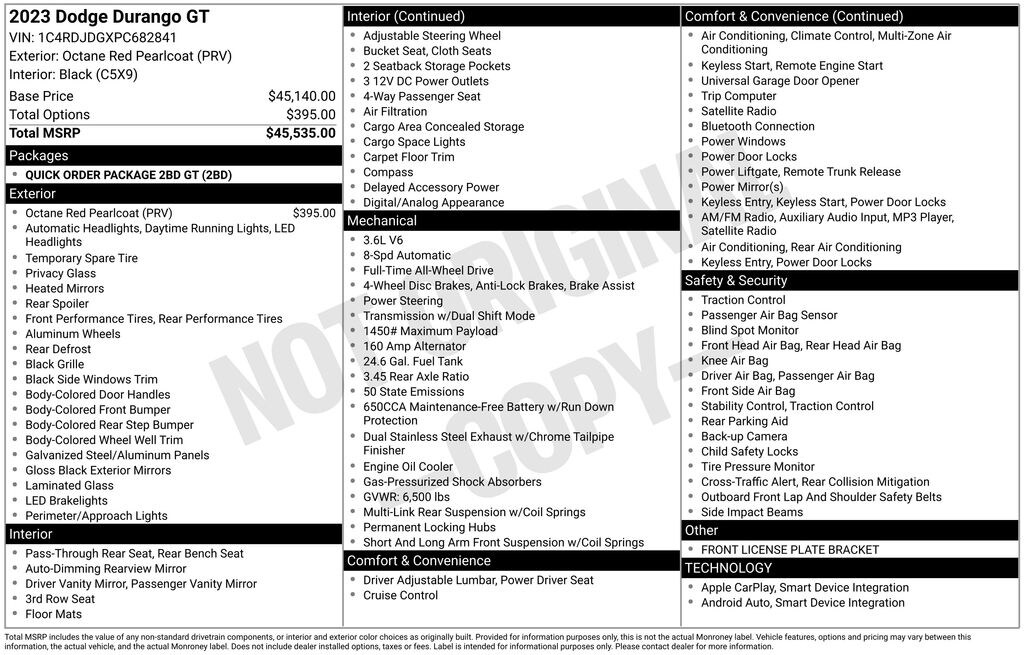 Used 2023 Dodge Durango GT SUV