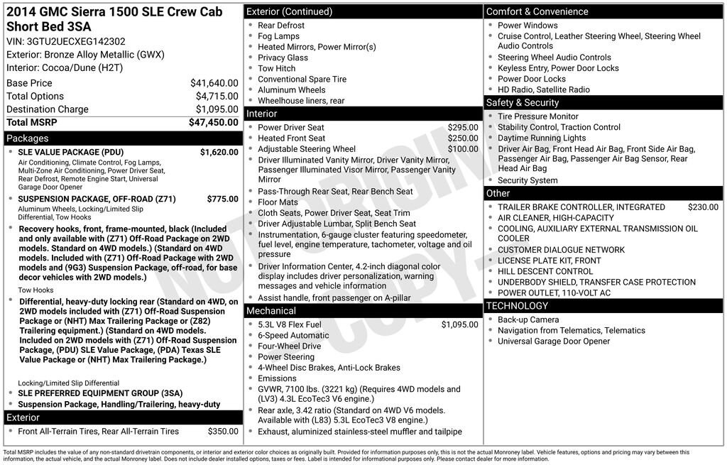 Used 2014 GMC Sierra 1500 SLE Truck