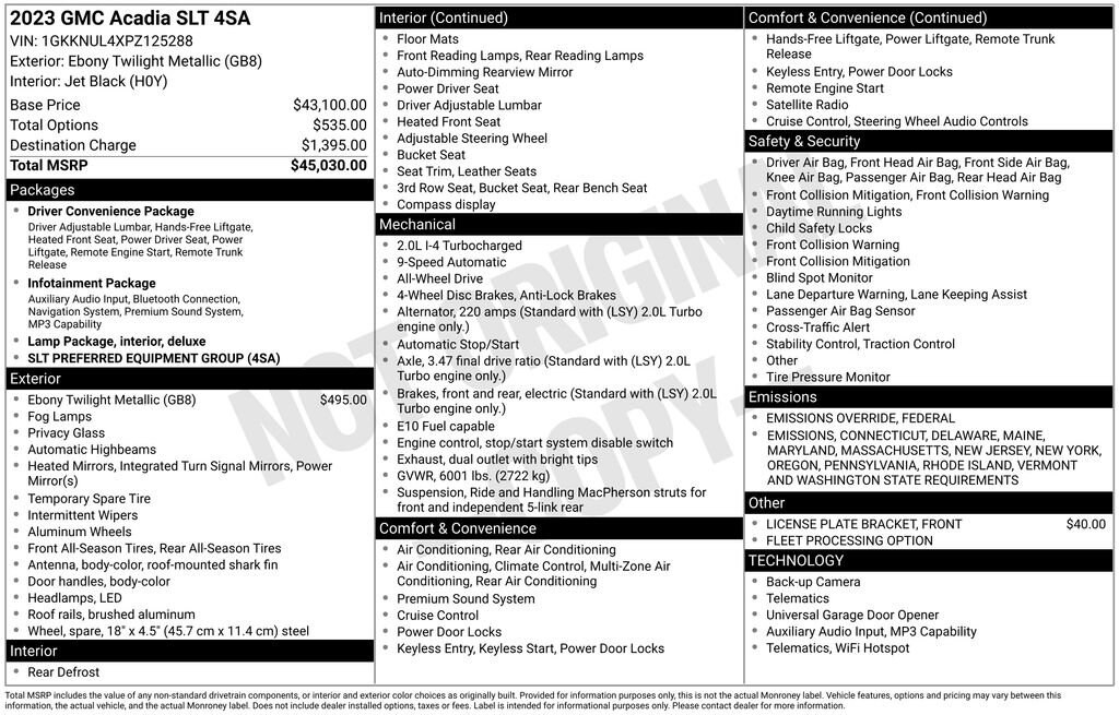 Used 2023 GMC Acadia SLT SUV