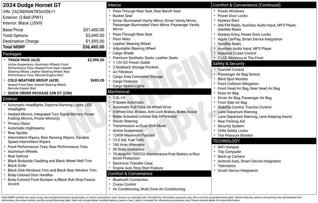 Used 2024 Dodge Hornet GT