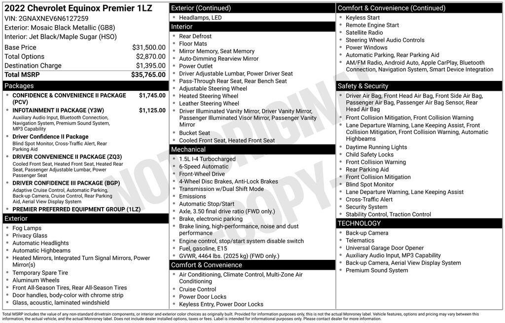 Used 2022 Chevrolet Equinox Premier SUV