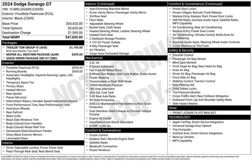 Used 2024 Dodge Durango GT